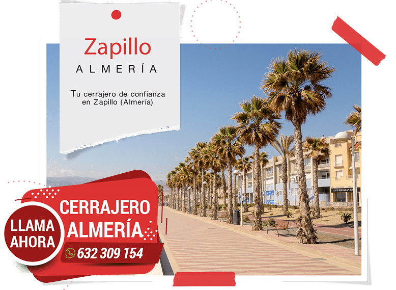 Cerrajero Zapillo 24 horas Urgente Barato. Todos los trabajos de cerrajería con Cerrajero Zapillo.