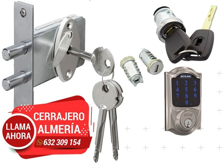 Cerrajero en Níjar. Instalar bombines y cerraduras en Nijar, Almería, 24 horas.