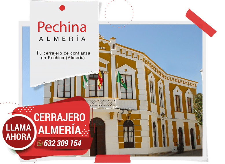 Cerrajero Pechina 24 Horas Urgente. Cerrajero en Pechina disponible los 365 días del año, vaciones, festivos y fines de semana.