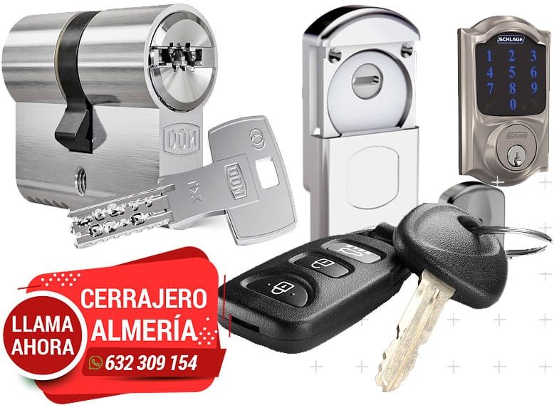 Cerrajero Almería para particulares. Toda la seguridad para tu hogar y para tus vehículos.