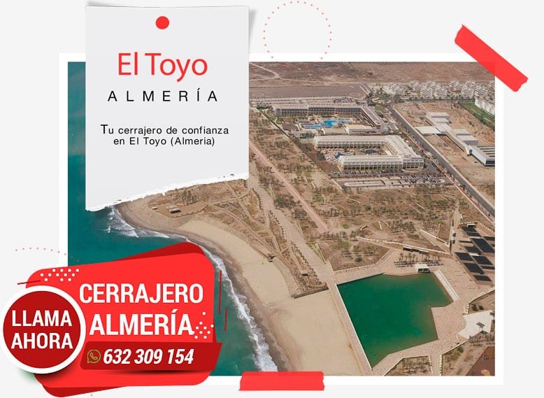 Cerrajero El Toyo Urgente 24 horas Barato. Los mejores cerrajeros en El Toyo.