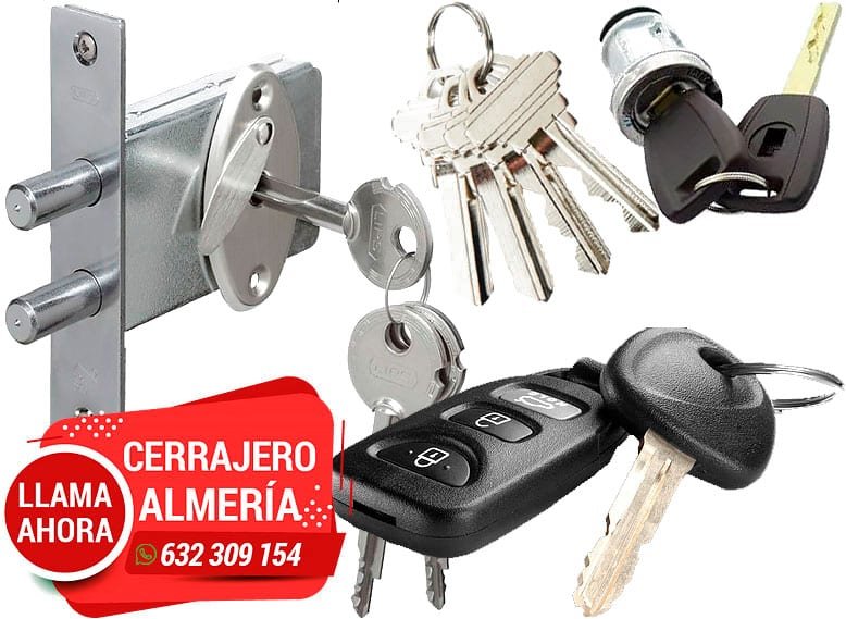 Duplicar llaves en Almería. Copia de llaves en Almería.