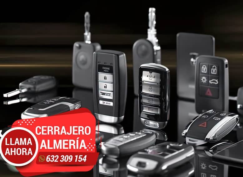 Copia de llaves de coche Almería con código electrónico. Cerrajeros Almería.