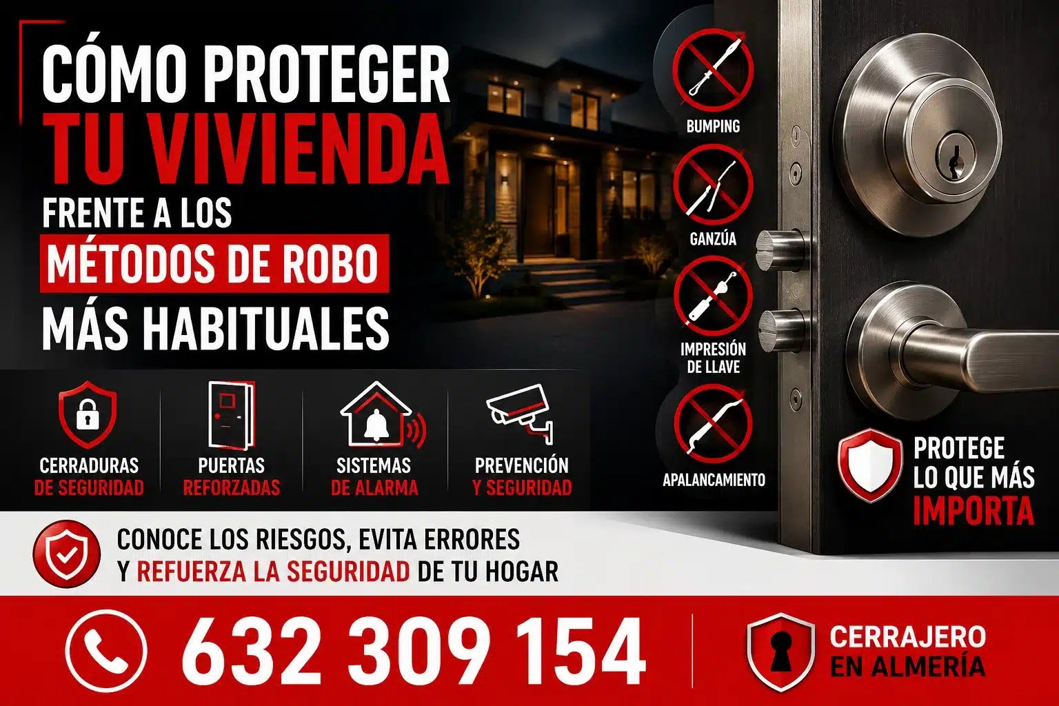 Cómo proteger tu vivienda frente a los métodos de robo más habituales