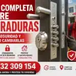 Guía completa sobre cerraduras de seguridad para viviendas en Almería con cerrajero profesional instalando una cerradura multipunto de alta protección y teléfono de contacto 632 309 154.