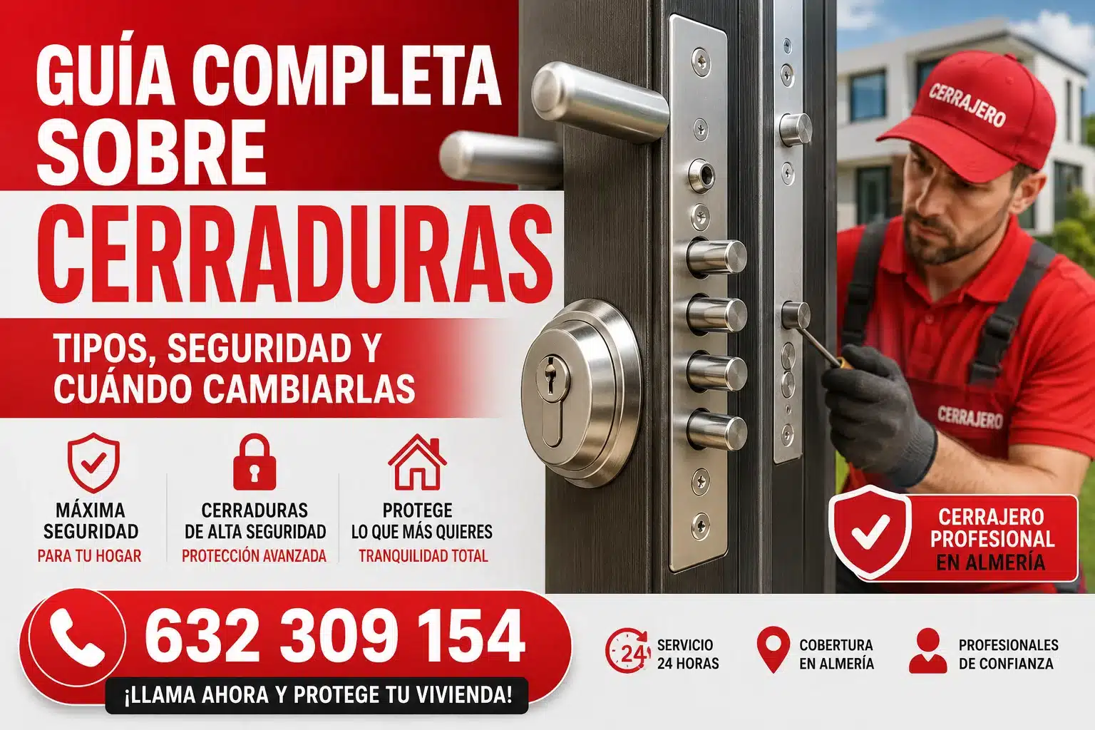 Guía completa sobre cerraduras: tipos, seguridad, instalación y cuándo cambiarlas