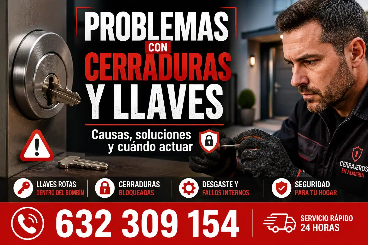 Problemas más comunes con cerraduras y llaves: causas y soluciones