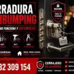 Cerradura antibumping: qué es y cómo funciona, con bombín de alta seguridad, protección antiganzúa, antitaladro y anti-extracción para reforzar la seguridad de una vivienda en Almería.