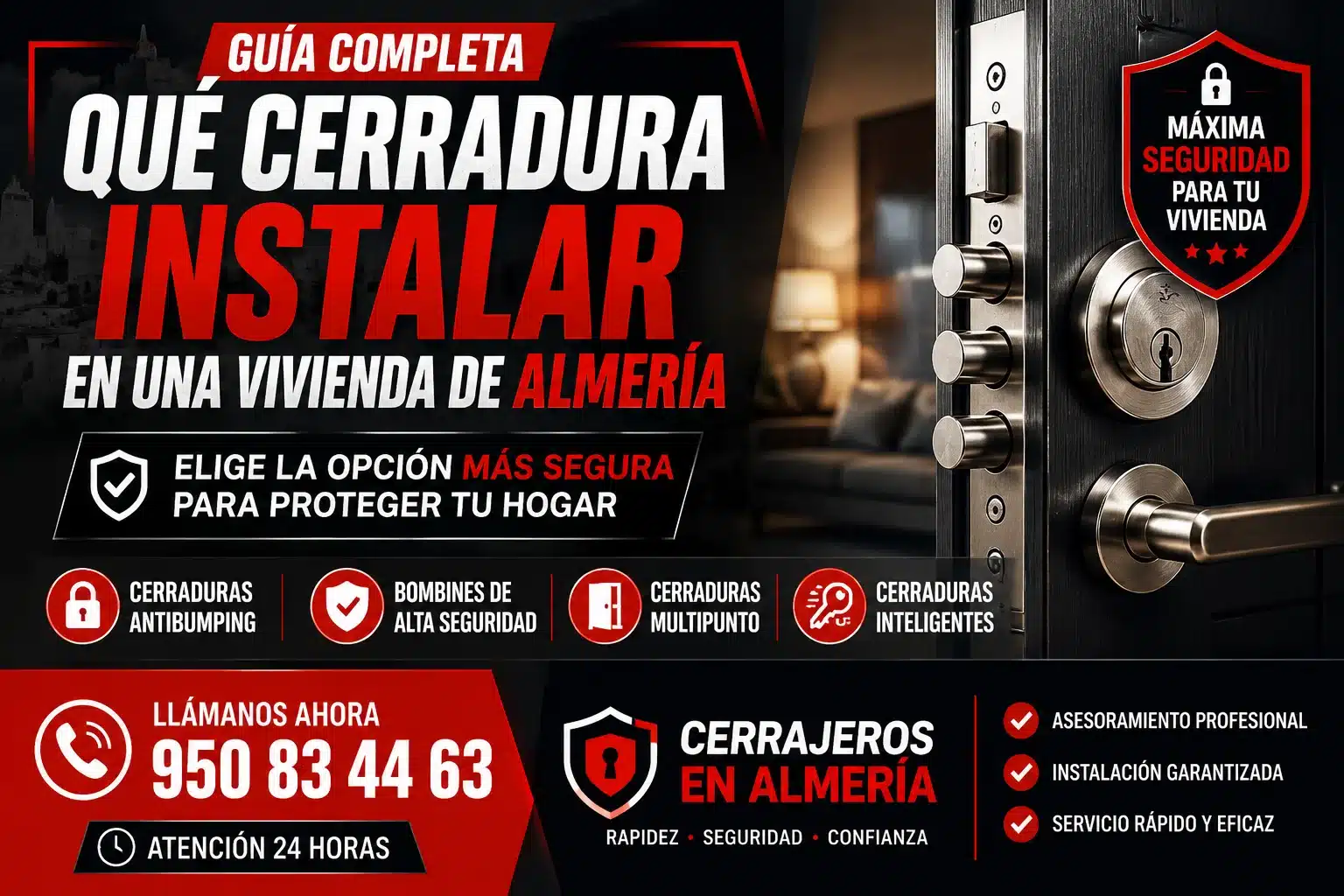Qué cerradura instalar en una vivienda de Almería: guía para elegir la opción más segura